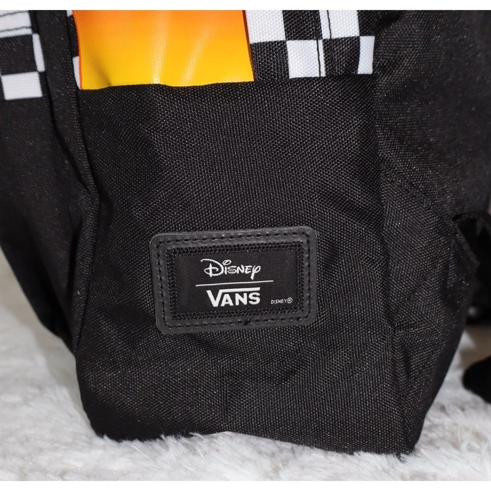 NWT Vans x Disney Punk Mickey 90th Anniversary Realm Backpack Checkered Flame